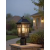 Yisuro 360°Motion Sensor Outdoor Post Light, Dusk to Dawn Hardwired