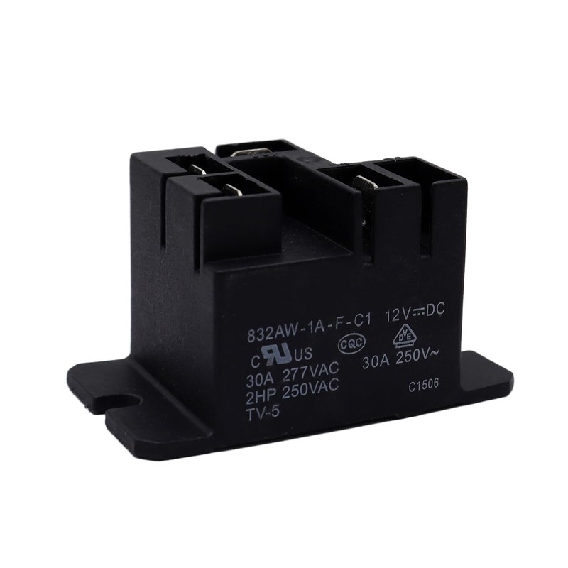 832AW-1A-F-C1 12VDC 30A 250VAC General Purpose Power Relay Heavy Duty