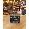 Uniclife Acrylic Tip Jar for Bartending, 15 x 10 x