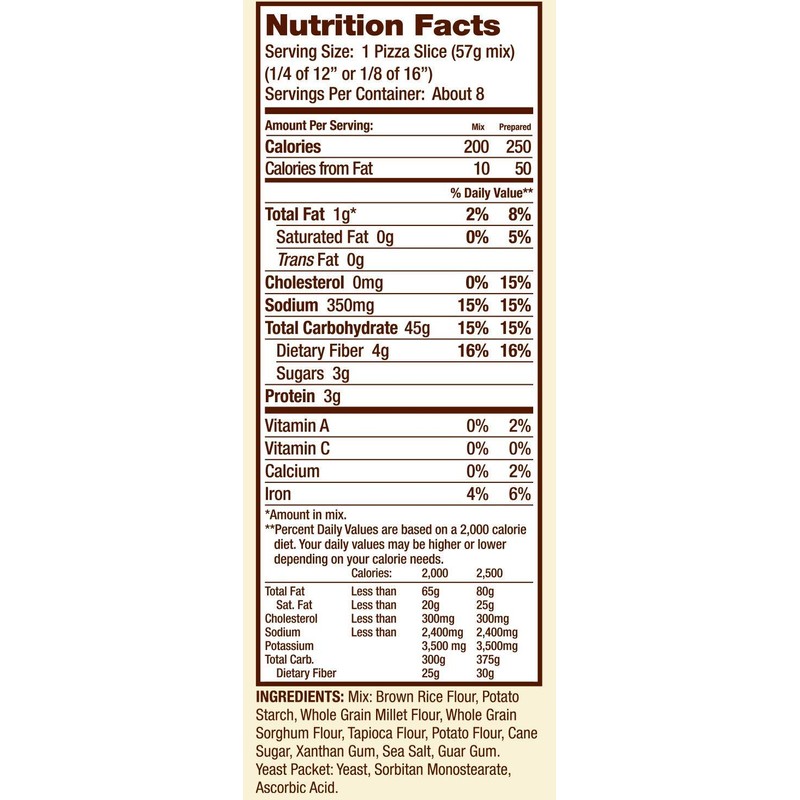 BOBS RED MILL MIX GF PIZZA CRUST, 16 OZ, PK-