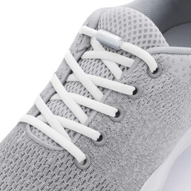 Alphapace Pace Locks with Metal Caps - 5 mm Wide Elastic Shoelaces without Tying, Slip-On Quick Release Metal for Sports, Youth and Elderly, 100 cm Long - -