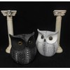 Artgenius Dots Owl Statue,Small Animal Owl Figurines for Home Office
