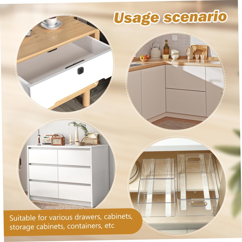 LALAFINA 4Pcs Slide Rails DIY Storage Box Accessories Durable for