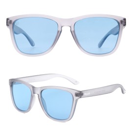 Woosh Polarized Sunglasses for Men and Women - Lightweight Unisex Sun Glasses with UV Protection for Driving Fishing, Running, Sports, Beach and Outdoors (Crest)