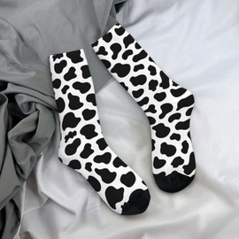Mcewoel Cow Print Socks for Men Women for Adults Teenager