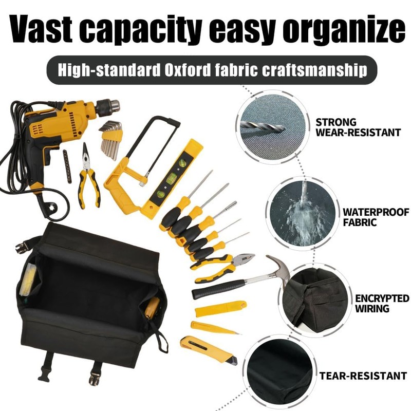 KVI, Extension Ladder Tool Tray Bag 2.0, Smart Zones &