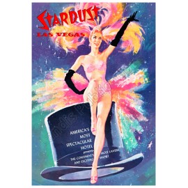 Las Vegas Stardust Hotel Awesome 1958 Vintage Poster