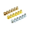 Guyker Brass Guitar String Ferrules, 6-String Through Body Guitar String