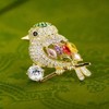참새 인기 레인보우 브로치 패션 감성 액세서리 옷핀 (WFJ98Y3) Sparrow Popular Rainbow Brooch Fashion Sensibility Accessory Clothing Pin (WFJ98Y3)