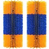 KUNBEIEN 2PCS Livestock Scratch Brushes, Horse Scratcher Massage Brush Kit,