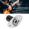 Metal Electric Guitar Jack Plate, Noise Reduction Oval Shaped Output
