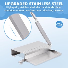 YUCHENGTECH Flower Stem Cutter Stainless Steel Floral Stem Cutter with 14-Inch Blade for Cutting Floral Bunches and Bouquet Stems for Florists or Garden Use