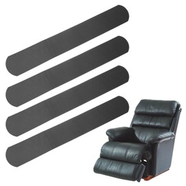 PATIKIL Rounded Corner Anti-Slip Furniture Rail Pads 30x4x3, 4 Pcs Non-Skid Rubber Furniture Pads for Hardwood Floors Protector Grippers Pads Recliners Sofa Couches, Black