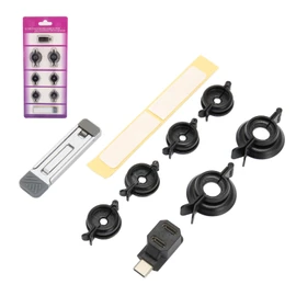 Steam Deck Joystick Guards Bundle with 6 Rocker Fixing Cover, 1 Kickstand, 1 90° USB C Adapter, Thumbsticks Rocker Protect Kit for Steam Deck, Switch, OLED, Lite