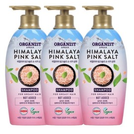 Organist Mildly Acidic Organist Himalayan Pink Salt Scaling Vegan Shampoo, 3 Pieces / 약산성 오가니스트 히말라야 핑크솔트 스케일링 비건 샴푸, 3개