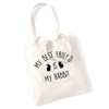 Flox Creative My best friend is a rabbit tote bag