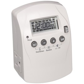 POWER ZONE TNDHD002 Powerzone Heavy Duty Indoor Timer, 7 Day
