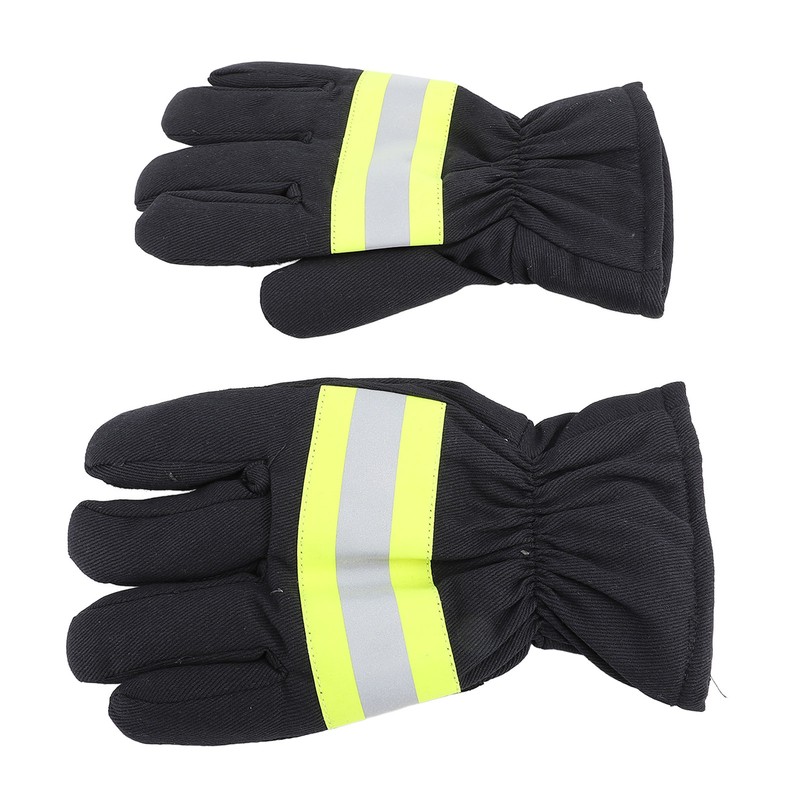 Firefighter Gloves Flame Resistant Soft Comfortable 27cm Length Safety Working
