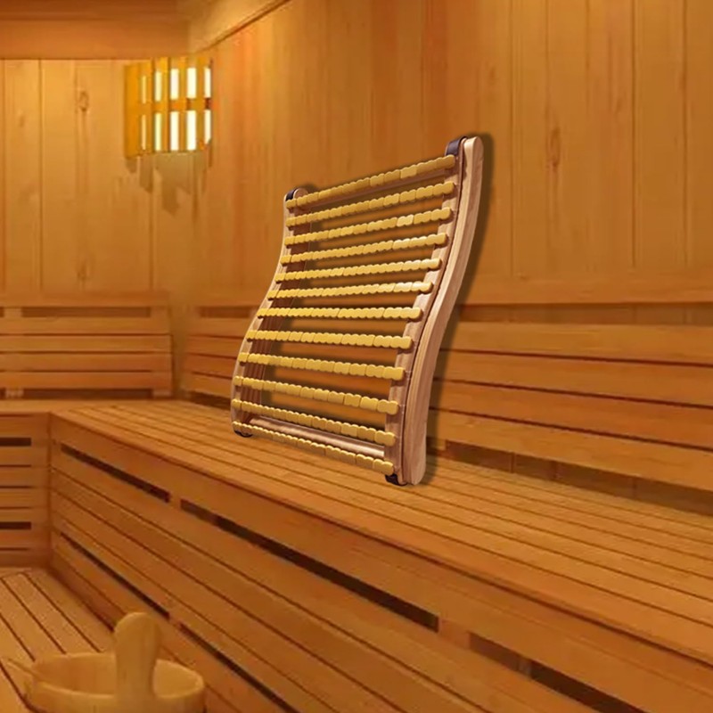 NUIBY Natural Bamboo Sauna Backrest, More Flexible Than Wood, Better