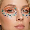 8 Sheets Self-Adhesive Rhinestone Stickers, Star and Circle Face Jewels