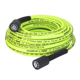 Flexzilla Pressure Washer Hose with M22 Fittings, 1/4 in. x 50 ft., ZillaGreen - HFZPW3450M-E | Flexzilla