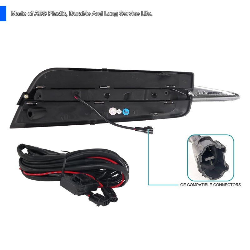 Spec-D Tuning Full LED Bumper Driving Fog Lights with Bezel