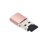 SHINEOFI Mini USB Card Reader Adapter Superspeed Rose Gold Compatible