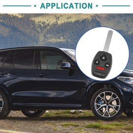 ACROPIX 313.8MHz N5F-S0084A Replace Smart Proximity Keyless Entry Remote Key Fob 4 Buttons Uncut Car Ignition Key 46 Chip Fit for Honda Civic for Acura MDX 2006-2013 - Pack of 1