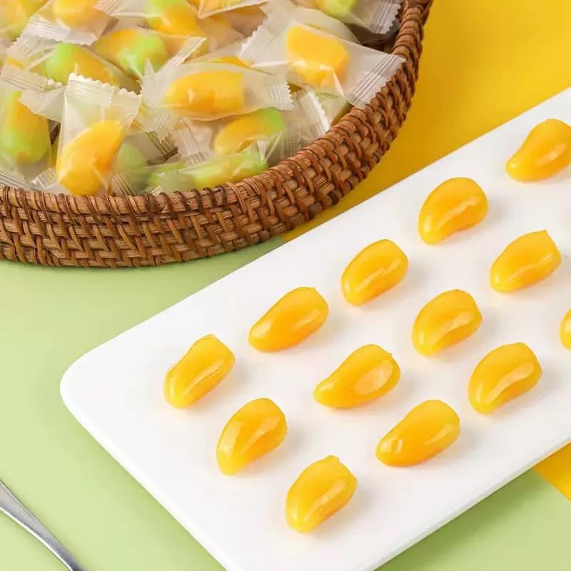 Peelable Fruit Gummies, Mixed Flavors 150g – Mango, Lychee, Green