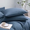 JELLYMONI 2 Pack Blue Pillowcases Standard Size, Soft Microfiber Knitted