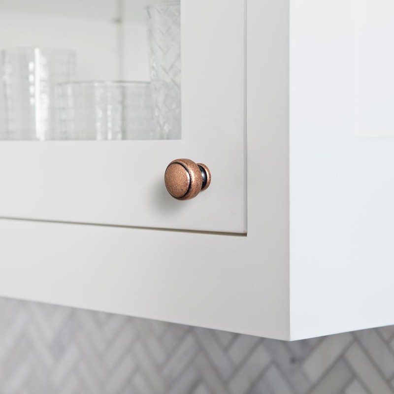 Goo-Ki 6 Pack Antique Copper Round Cabinet Knobs – Vintage