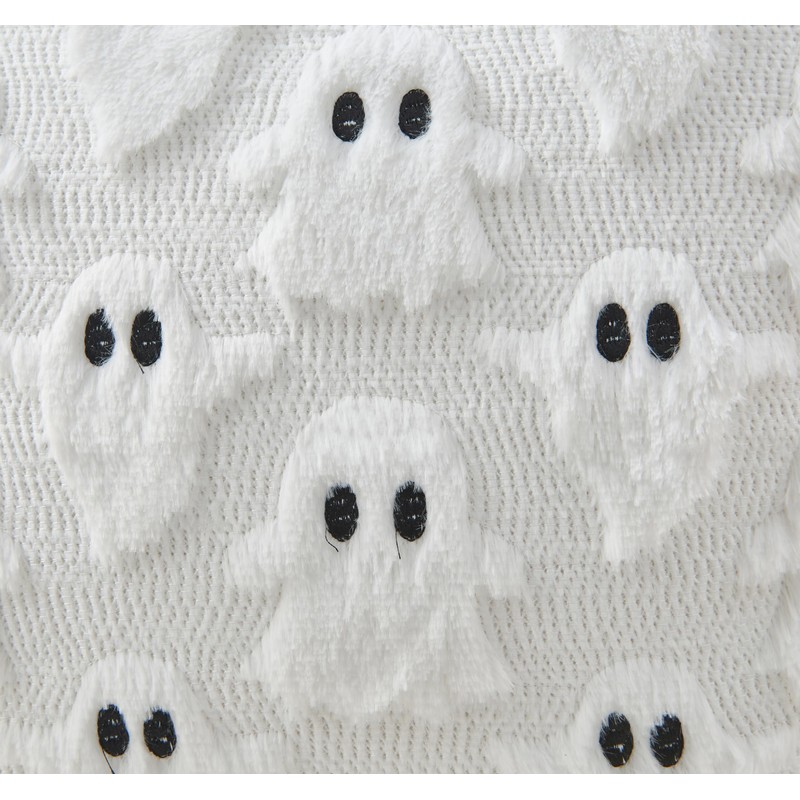 GDEMXOAN White Ghost Pillow Covers Set of 2 – Spooky