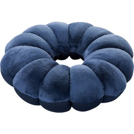 WENKO Multi Relax-Kissen - für jede Nackenform, Polyester, 36 x 10 x 36 cm, Blau