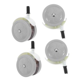 minkissy 4pcs Stroller Replacement Wheels Light Grey Caster Accessories for Easy Plugin Swivel for Busy Parents Navigating Tight Spaces