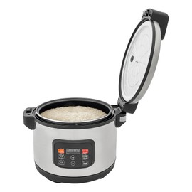 CRYBY Rice Cooker, 1850W Electric Rice Cooker 13L/13.74Qt Multi-Cooker with Rice Spatula & Measuring Cup, Commercial Mini Rice Cooker for 10-20 People, Non-Stick Inner Pot & Keep Warm 70 ℃/ 158 ℉
