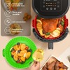 3 Pack Reusable Silicone Air Fryer Liners - 8 Inch