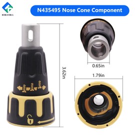 KOLEOLL N435495 Nose Cone Assembly Compatible with Dewalt Drywall Screwgun DCF620B DCF620M2 DCF620D2-AR/B2/B3/BR Drywall Replacement Cone Assembly