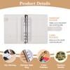 A6 Budget Binder with Zipper Envelopes,Leopard Print Money Organizer for