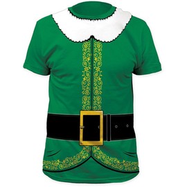 Santa's Elf Costume T-Shirt (Large) Green