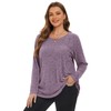 BELAROI Plus Size Long Sleeve Tops for Women Tunic Shirts