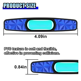 DUSCOKE 4PCS Luminous Car Door Edge Guards - Scratch & Collision Protection Trim Strips for Car Door Bumper - Self Adhesive Auto Body Protector Trim Guard Universal for Cars SUVs Trucks (Blue)