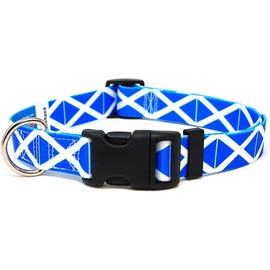 Scotland Dog Collar | Scotland Flag | Quick-Release Buckle | Made in NJ, USA | for Small Dogs
