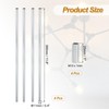 PATIKIL Threaded Extension Rod, 4 Sets 12" M10 x 1mm