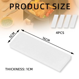 4 PCS A-irFryer Replacement Filters， Compatible with Instant Pot AirFryer Vortex，for Dual Air Fryer 10.4l Large Air Fryer Accessories Reusable AirFryer Basket/Insert Airfryer Liner (White)