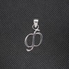 Sterling Silber Anhänger Charm Buchstabe Ф Kyrillisch Massiv Echt Punziert