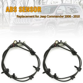 Saihisday 1 Pair ALS2113 ABS Wheel Speed Sensor, Replacement for Jeep Commander 2006 2007 2008 2009 2010 Grand Cherokee 2005 2006 2007 2008 2009 2010, Replaces SU8584