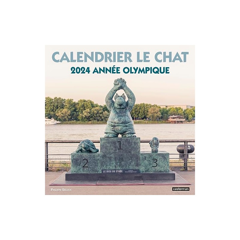 Le chat calendrier annee olympique 2024