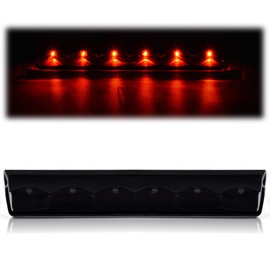 G-PLUS LED 3rd Third Brake Light, High Mount Stop Light Fit For Topper, Leer, ARE,Century Truck AT-LED-36R-01R, Third Brake Light Mount 3rd Brake Lamp Smoke Lens Black Housing