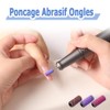 Mesee 60pcs Nail Sanding Tips 80#120#180#240# Coarse Medium Fine Sleeve