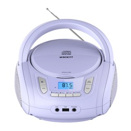 Radio CD Player with Bluetooth,FM Radio,USB MP3 Playback,AUX-in,Headphone Jack,CD-R/RW and MP3 CDs Compatible,Portable CD Players for Home or Outdoor